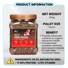 YEE KOI Food, Triple-Effect Fish Food Pellet, KOI Fish Grain To Provide Nutrition & Vitamins, Aquarium Food