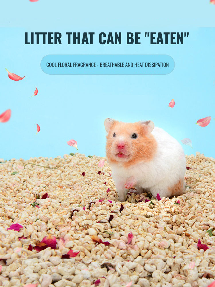 YEE Hamster Bedding, Hamster Litter By Corn, Edible Corn Cob, Control Odour, Keep Cool For The Cage _ Feature