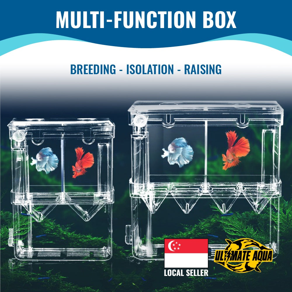 YEE Guppy Breeding Box, Aquarium Acrylic Multifunctional Incubator, Isolation Box For Small & Big Fish_thumb