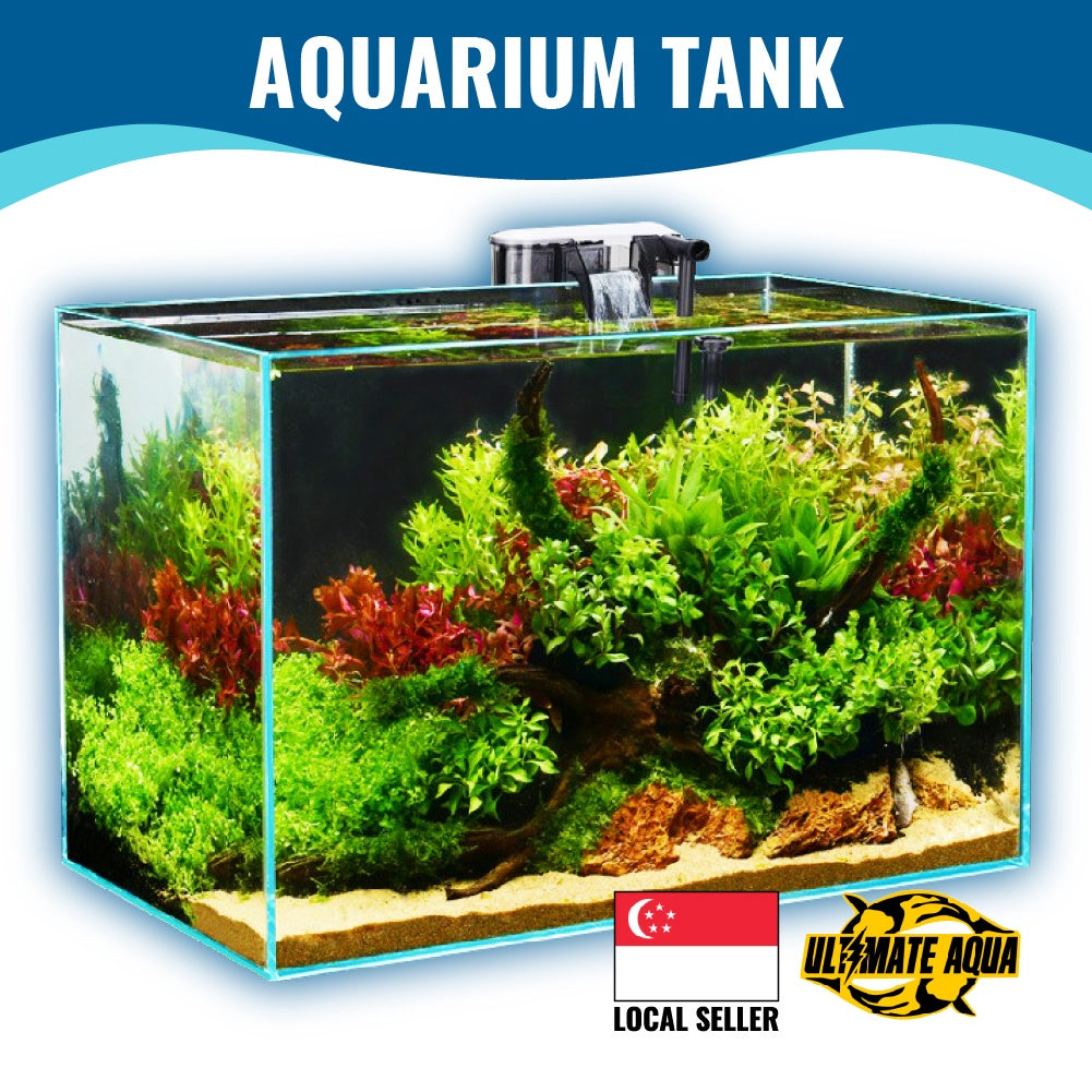 YEE Aquarium Glass Tank, Crystal Tank With 5mm Thick Glass - Ultimate Aqua