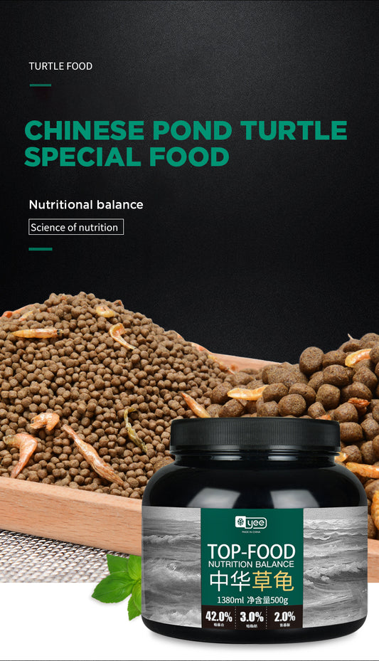 YEE Turtle Food, Aquarium Food With Floating Particles, High Nutrition Food With Antarctic Krill & Prebiotics