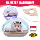 YEE Hamster Bathroom, Hamster Toilet, Transparent Bath Tub, Urine Splash Control