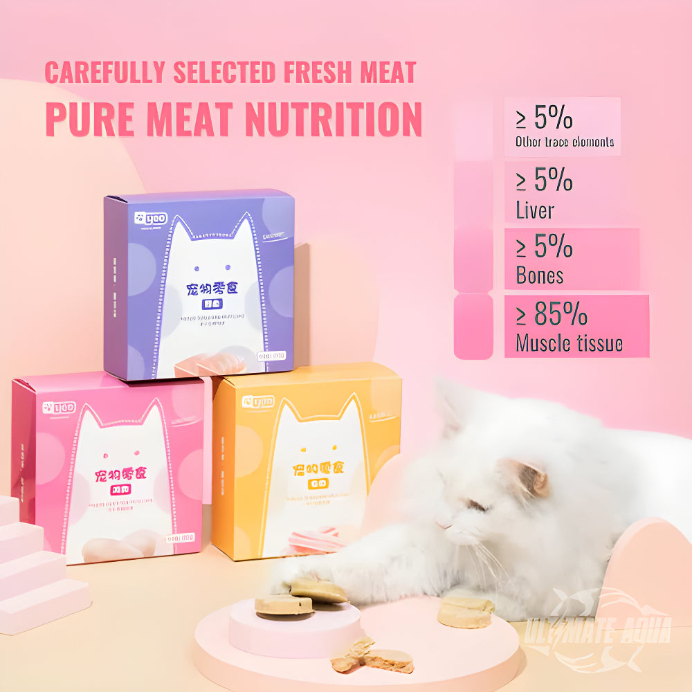 YEE Cat Snacks Freeze-Dried Raw Bone Patties, Chicken and Rabbit Flavor 80g_feature