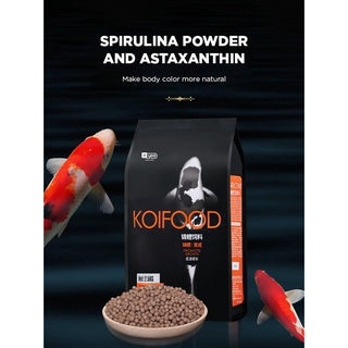 YEE KOI Food, Aquarium Fish Food With Astaxanthin & Multiple Spirulina Powder To Increase Color, Pet Food