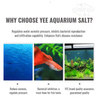 YEE Aquarium Salt for Ornamental Fish, Sea Salt for Sterilization and Antibacterial Purposes_aquarium salt