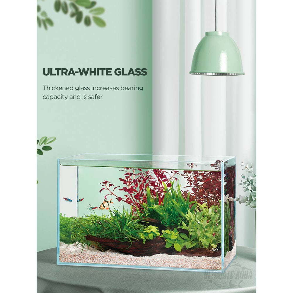 Yee Brand European Minimalist 40 Wide Super White Glass Fish Tank