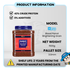 YEE Parrot Fish Food Pellet, Aquarium Fish Food With Enhanced Natural Color For Blood Parrot With Astaxanthin, Pet Food