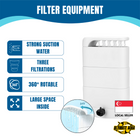 YEE Turtle Filter Low Water Level for Turtle Tank, Bottom Suction 3in1 Circulation Pump With Trickle Filter Box Water