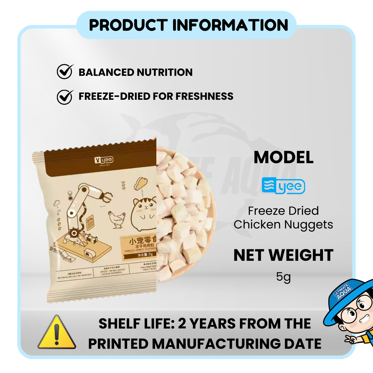 YEE Hamster Food, Tasty Dried Snack For Pets, Teeth Grinder Snack, Promote Growth And Digestion
