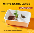 YEE Turtle Tank, Tortoise Tank With Super Large Scape, Thickened Material, Firm & Durable | Aquarium Tank