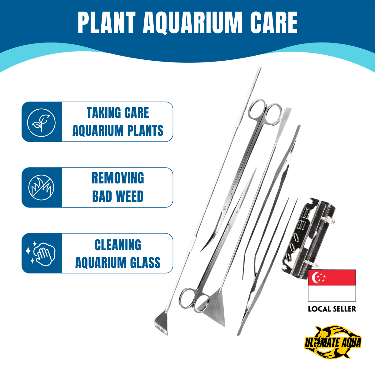 YEE Fish Tank Cleaning Tools, Aquatic Plant Cutters, Aquarium Accessories For A Stunning Aquarium Tank