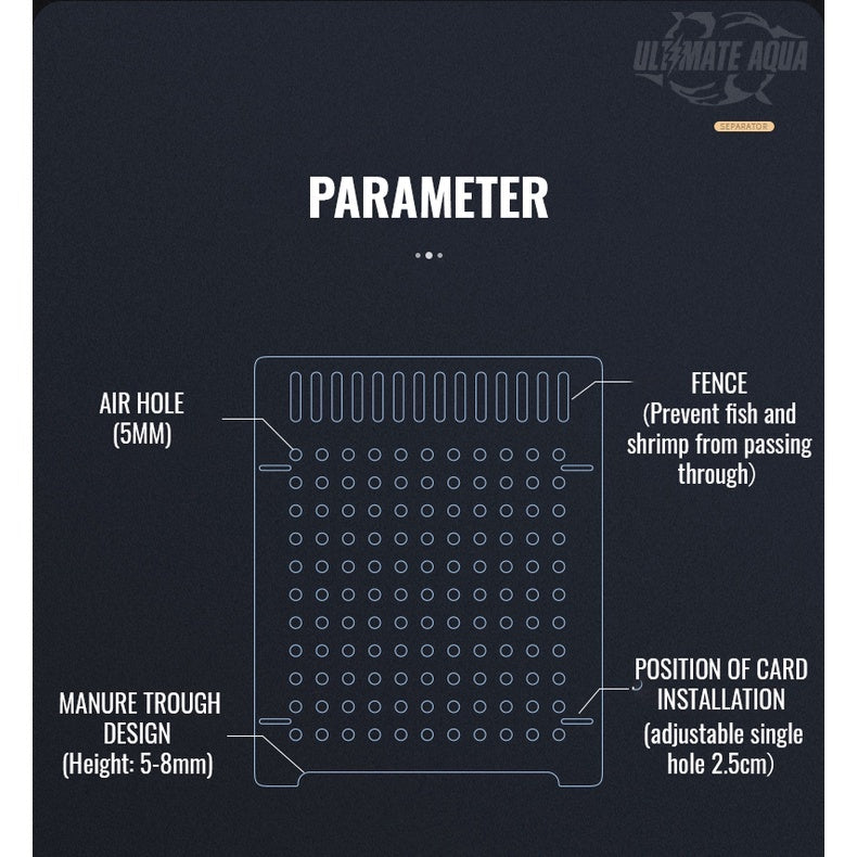 YEE, Fish Tank Divider, Acrylic Aquarium Isolation Board, Raising Different Kinds Of Fish In A Tank _ parameter