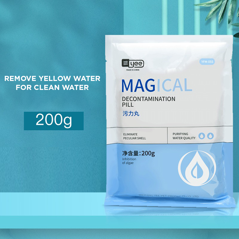 YEE Tank Filter, Small Fish Tank Filter In Mesh Bag To Remove Yellow Water, Filter Media