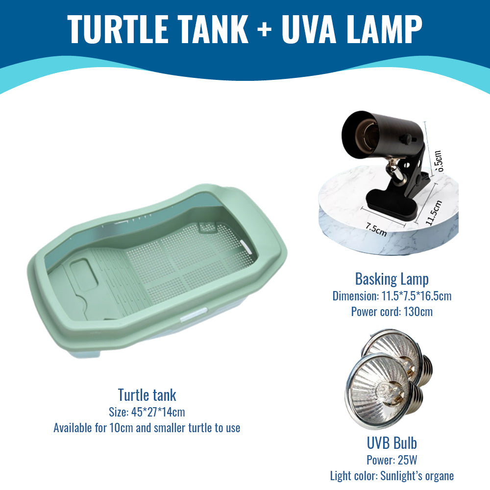 YEE Turtle Tank, Tortoise Tank With Super Large Scape, Thickened Material, Firm & Durable | Aquarium Tank