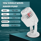 YEE Wave Maker, Silent Aquarium Pump With Double Head Cleaning & 360 Free Adjustment, Fish Tank Cleaner