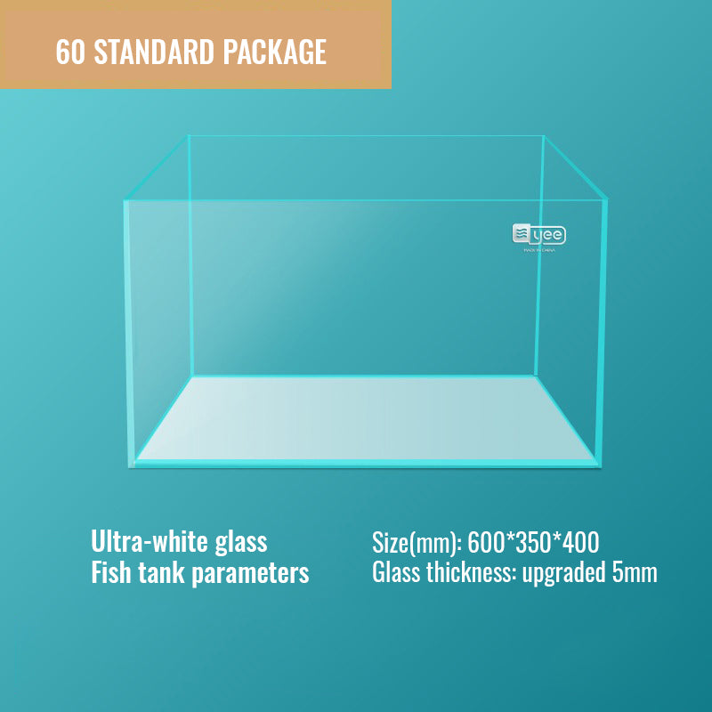 YEE Aquarium Glass Tank, Crystal Tank With 5mm Thick Glass | Transparent Fish Tank