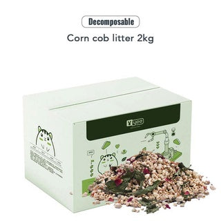YEE Hamster Bedding, Hamster Litter By Corn, Edible Corn Cob, Control Odour, Keep Cool For The Cage