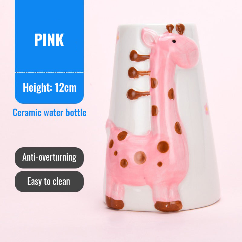 YEE Hamster Water Bottle, Ceramic Bottle Holder, Stable And Bite Resistant