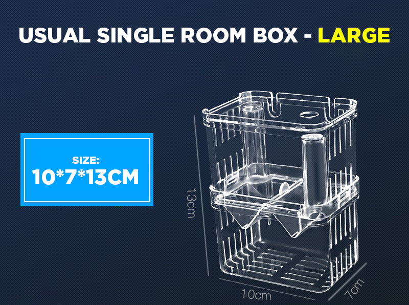 YEE Guppy Breeding Box, Aquarium Acrylic Multifunctional Incubator, Isolation Box For Small & Big Fish