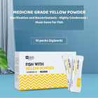 YEE Yellow Powder Fish Medicine, Japanese Powder For Rotten Body Tail, White Spot n Internal External Bacteria Infection