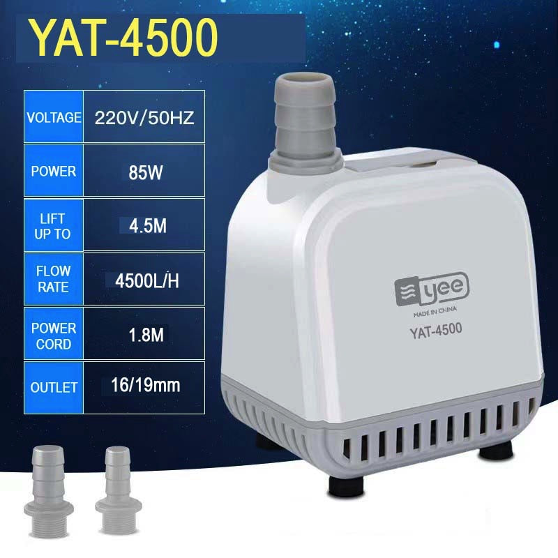 YEE Water Pump With Bottom Suction Pump, Remove Fish Waste And Suck Water At Low Water Level | Fish Tank Filter Pump