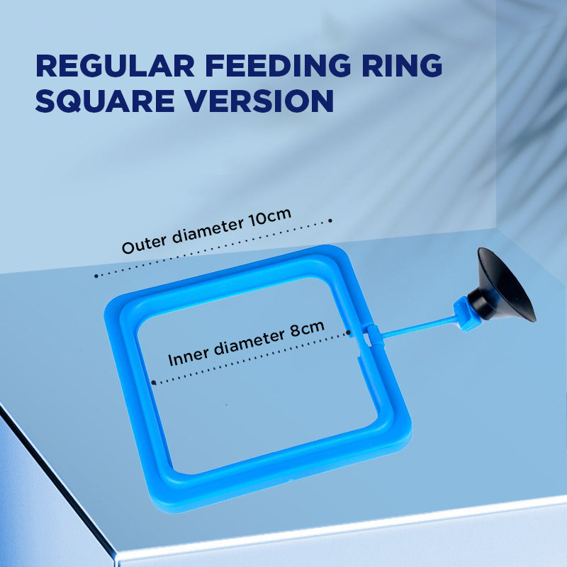 YEE Floating Feed, Rotatable Feeding Ring With Suction Cup, Aquarium Accessories