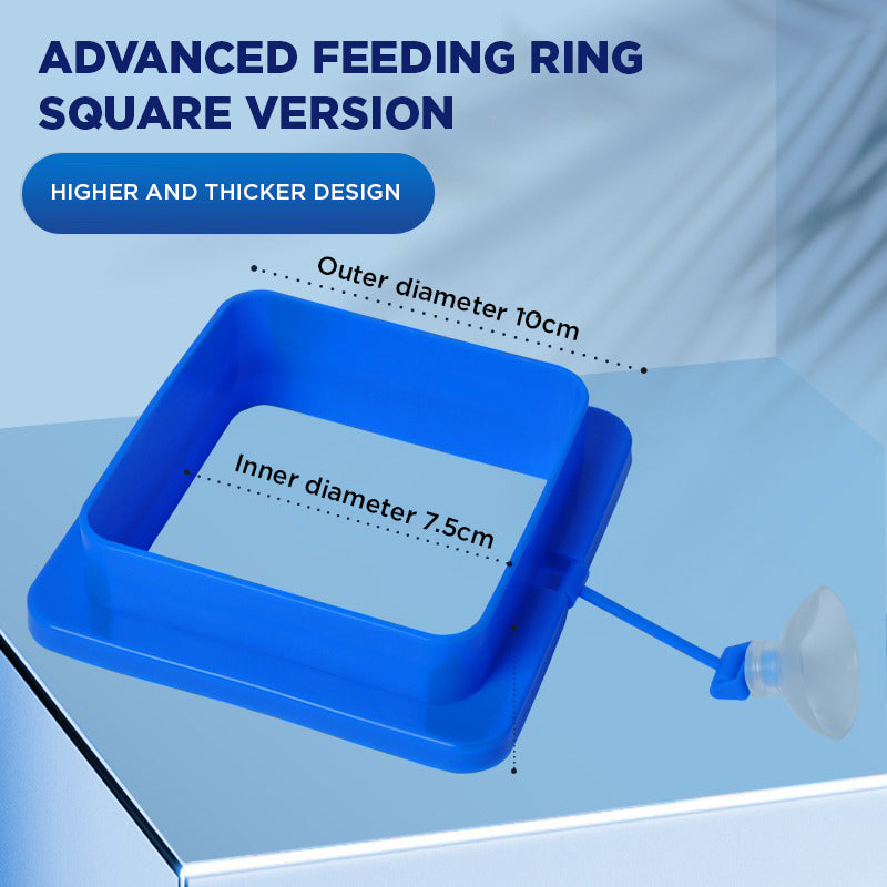YEE Floating Feed, Rotatable Feeding Ring With Suction Cup, Aquarium Accessories